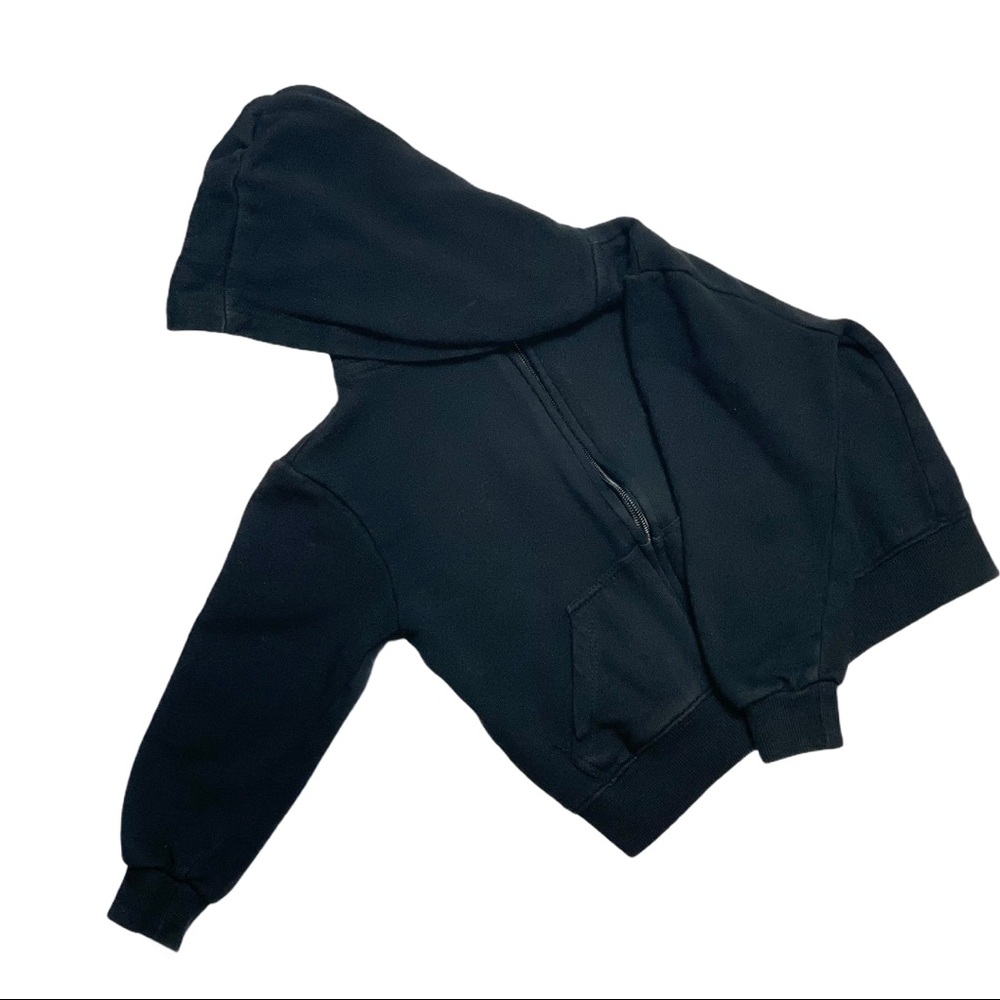 Leveret Unisex Hoodie Black Size 3